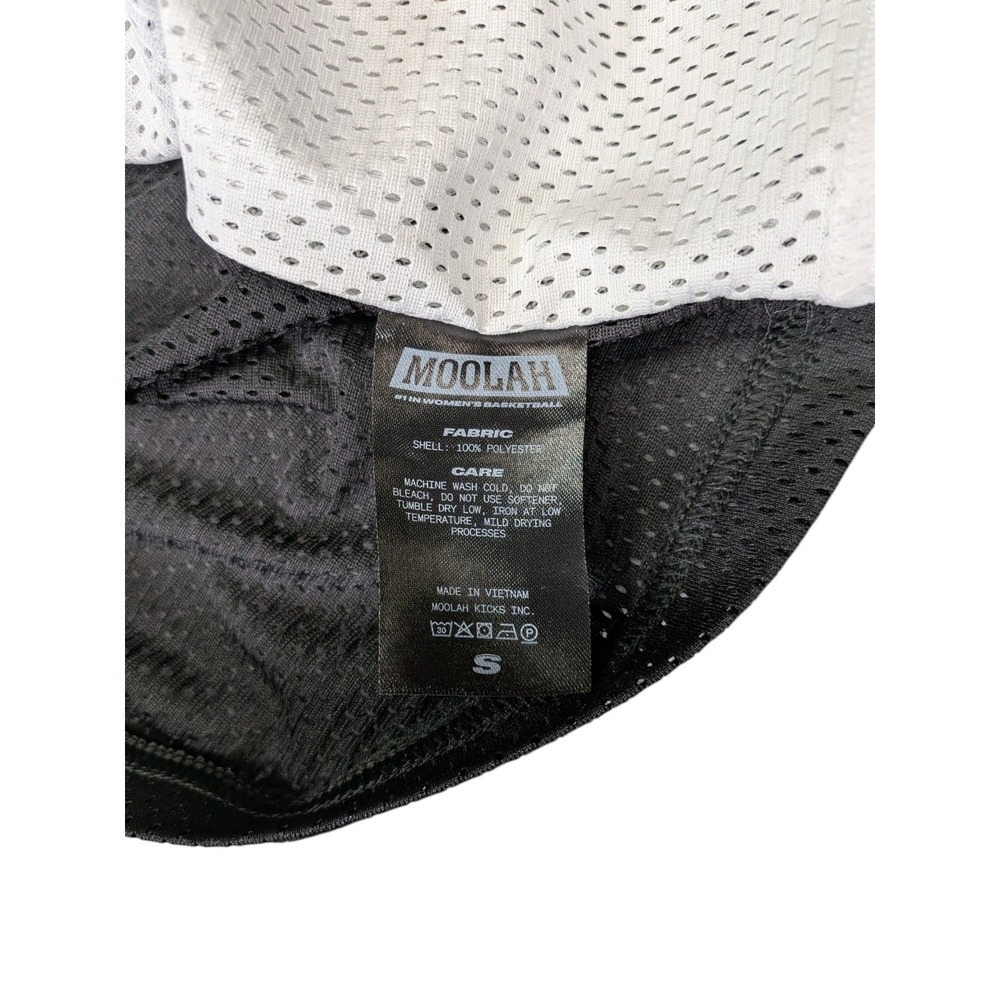 Moolah Kicks Womens Mesh Practice Top Black White Basketball Jersey Size S NEW - Picture 6 of 8